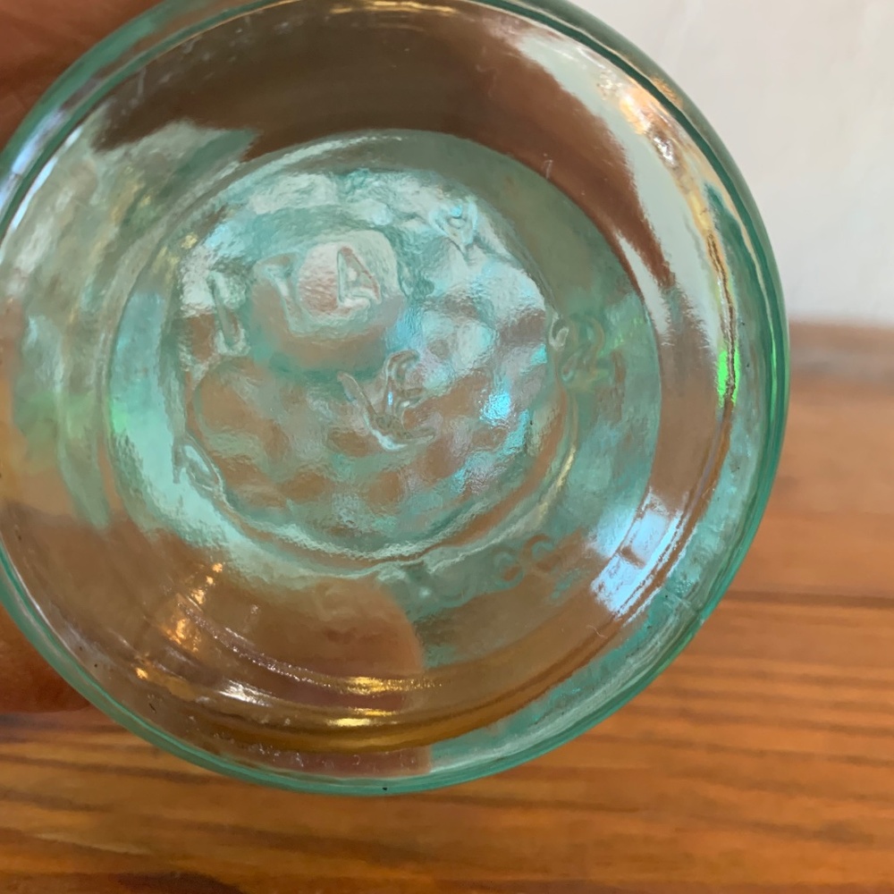 Vintage Vetreria Etrusca Seafoam Blue Hobnail Cruet | Made in Italy - Picture 16 of 16